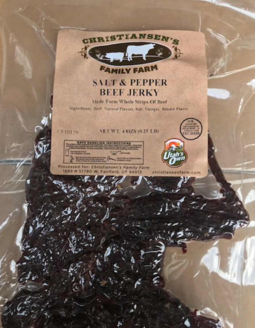 Sugar Free Salt & Pepper Beef Jerky image 0