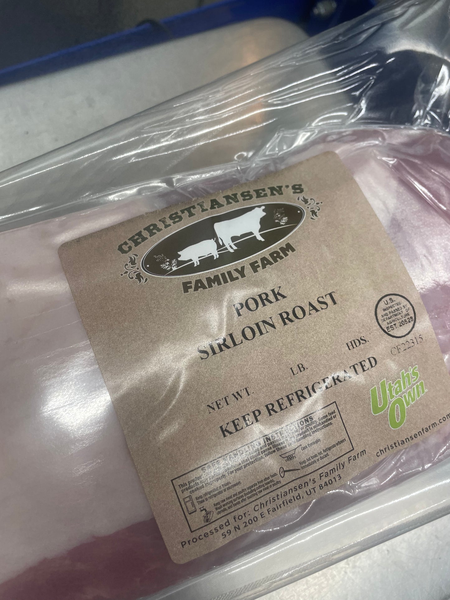 PORK SIRLOIN ROAST DEPOSIT ONLY